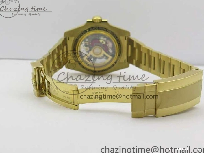 Good Copy Rolex Watches Skeleton Submariner on SA YG Edition Pirlo Project Bracelet Best 2981 YG Andrea VRF Popular 0108